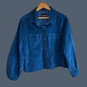 Velvet Heart Cropped Corduroy Shacked Jacket